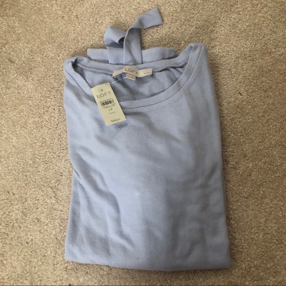 NWT LOFT SIDE TIE TUNIC TEE - Picture 6 of 6